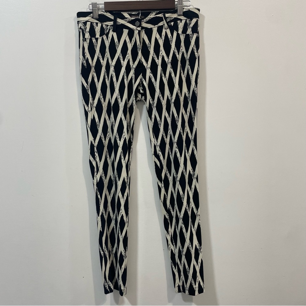J. Mclaughlin Becca Bamboo Catalina Cloth Geometric Skinny Leggings Pants Size 6